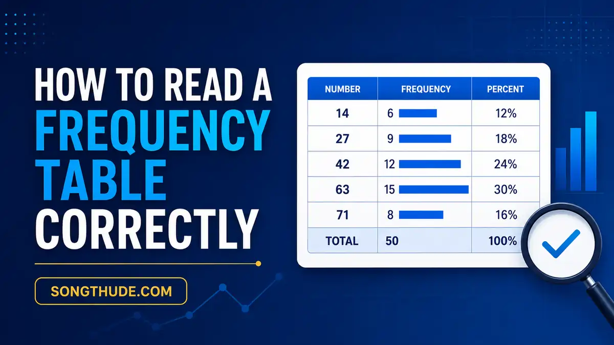 How to read a frequency table correctly using historical number data